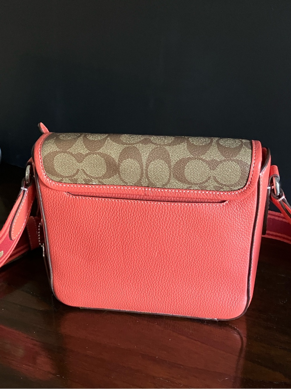 COACH Sullivan Crossbody 🆕 in Orange with Signature Canvas 🍊 - Picture 4 of 8